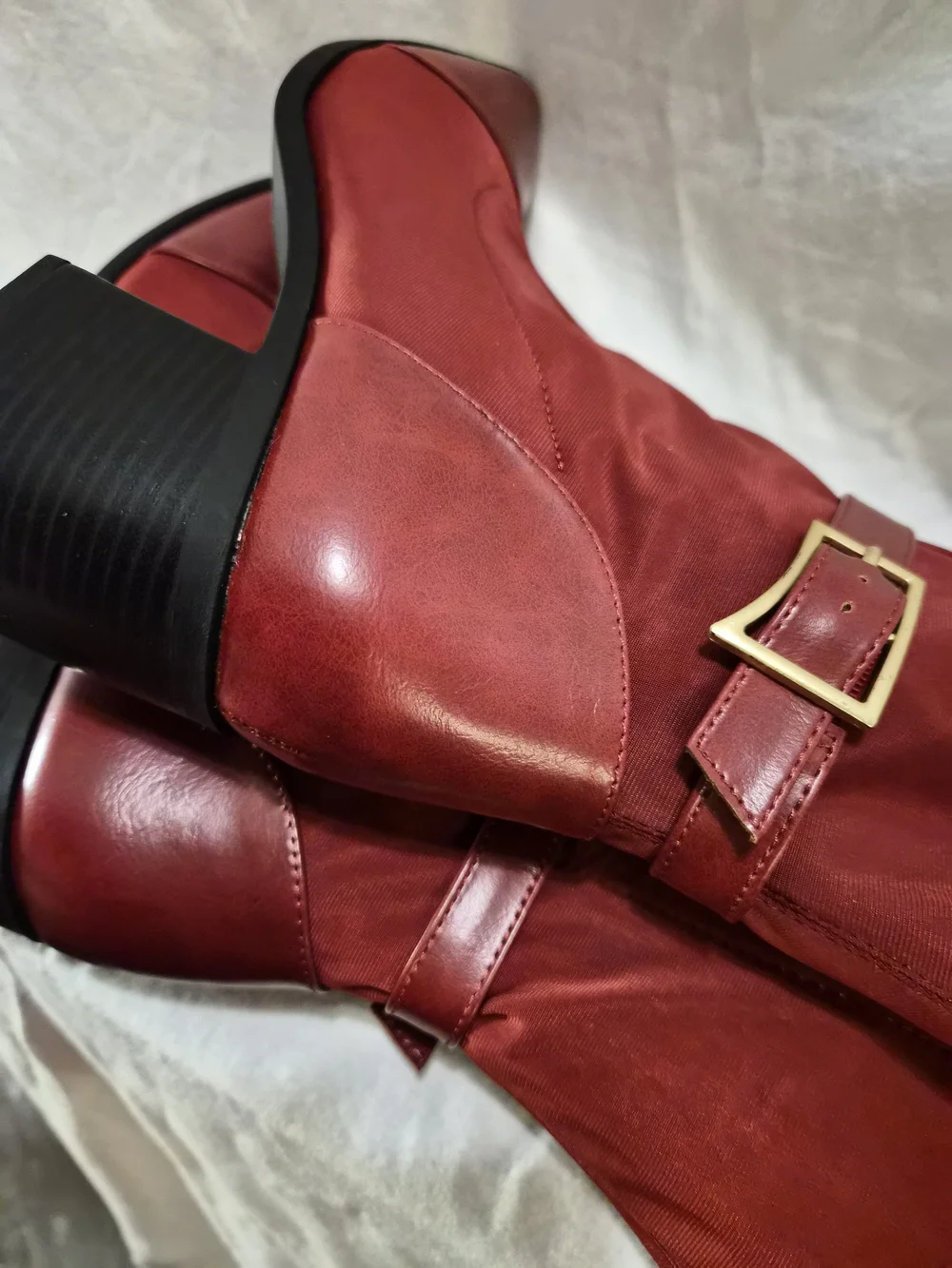 Journee Collection Ex Wide Calf Gaibree Stacked Heel Knee High Boot